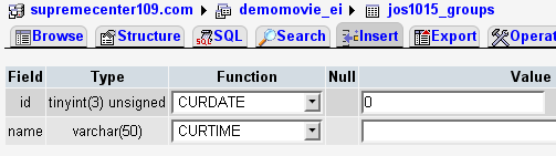 Insert Date In Mysql Database Table