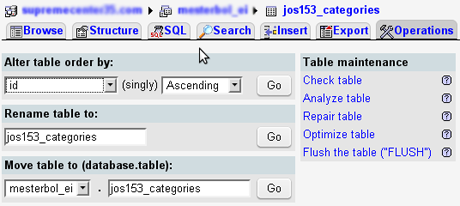 Mysql alter table convert